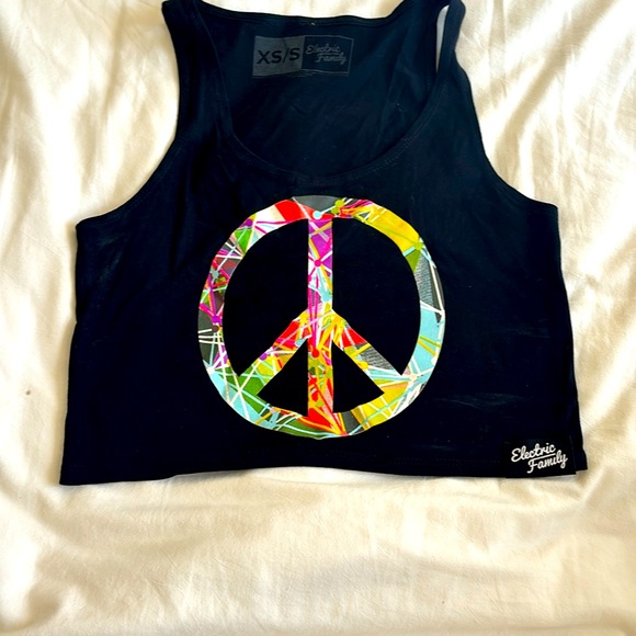 Electric Family Tops - Electric Family Peace Tee